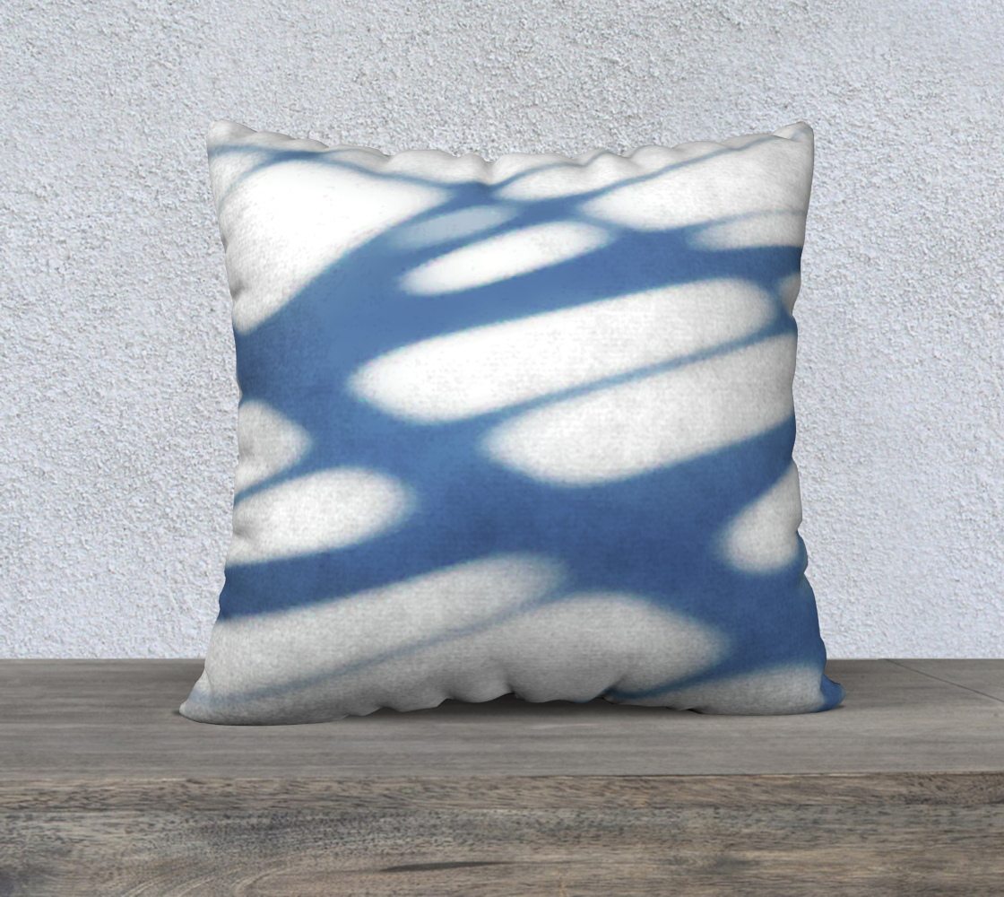 Shadows on pavement 22 x 22 pillow cover