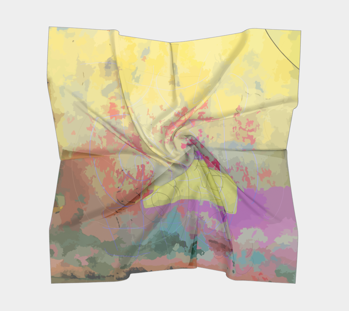 Graffiti scarf in brights