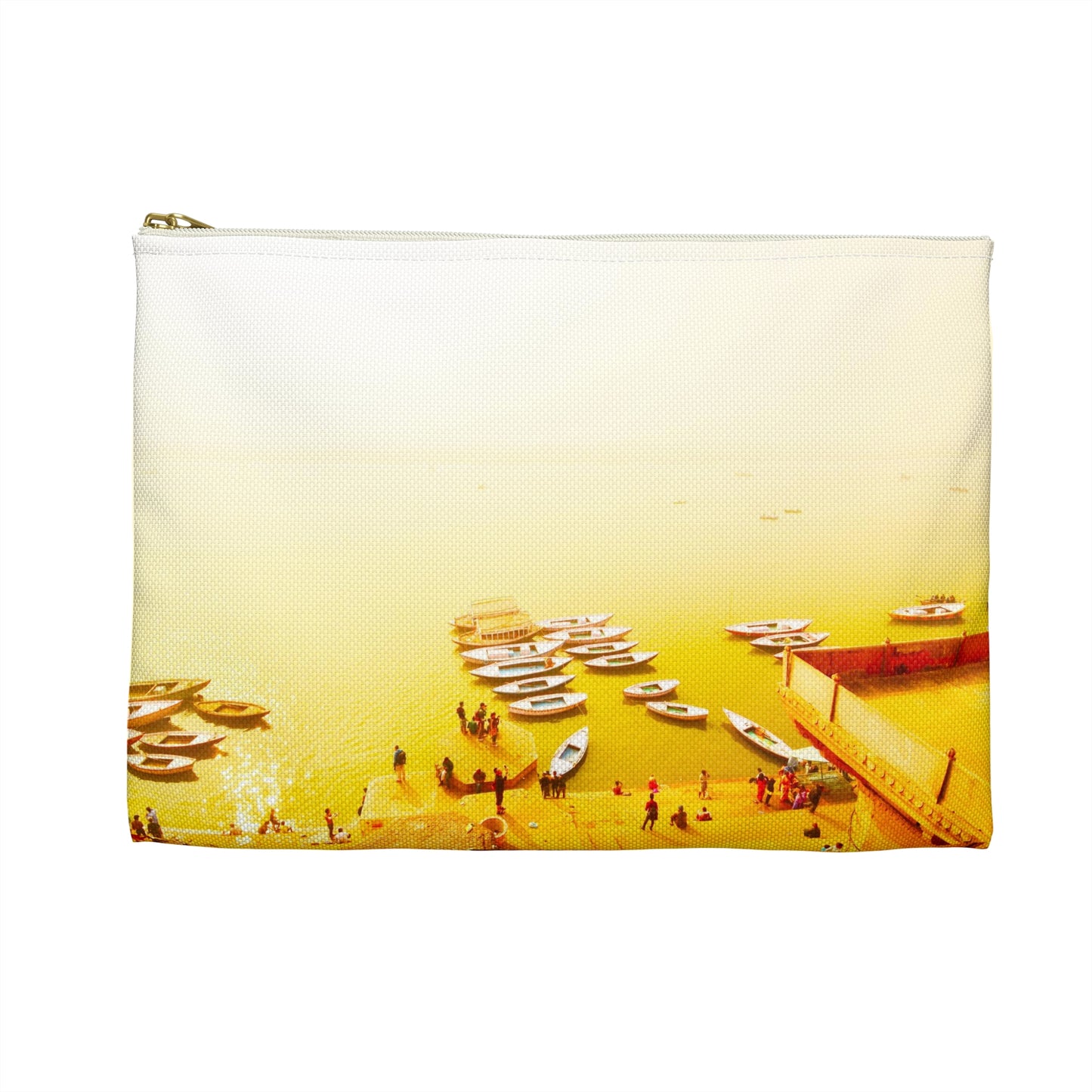 Golden shores of the Ganges River - India -  accessory pouch