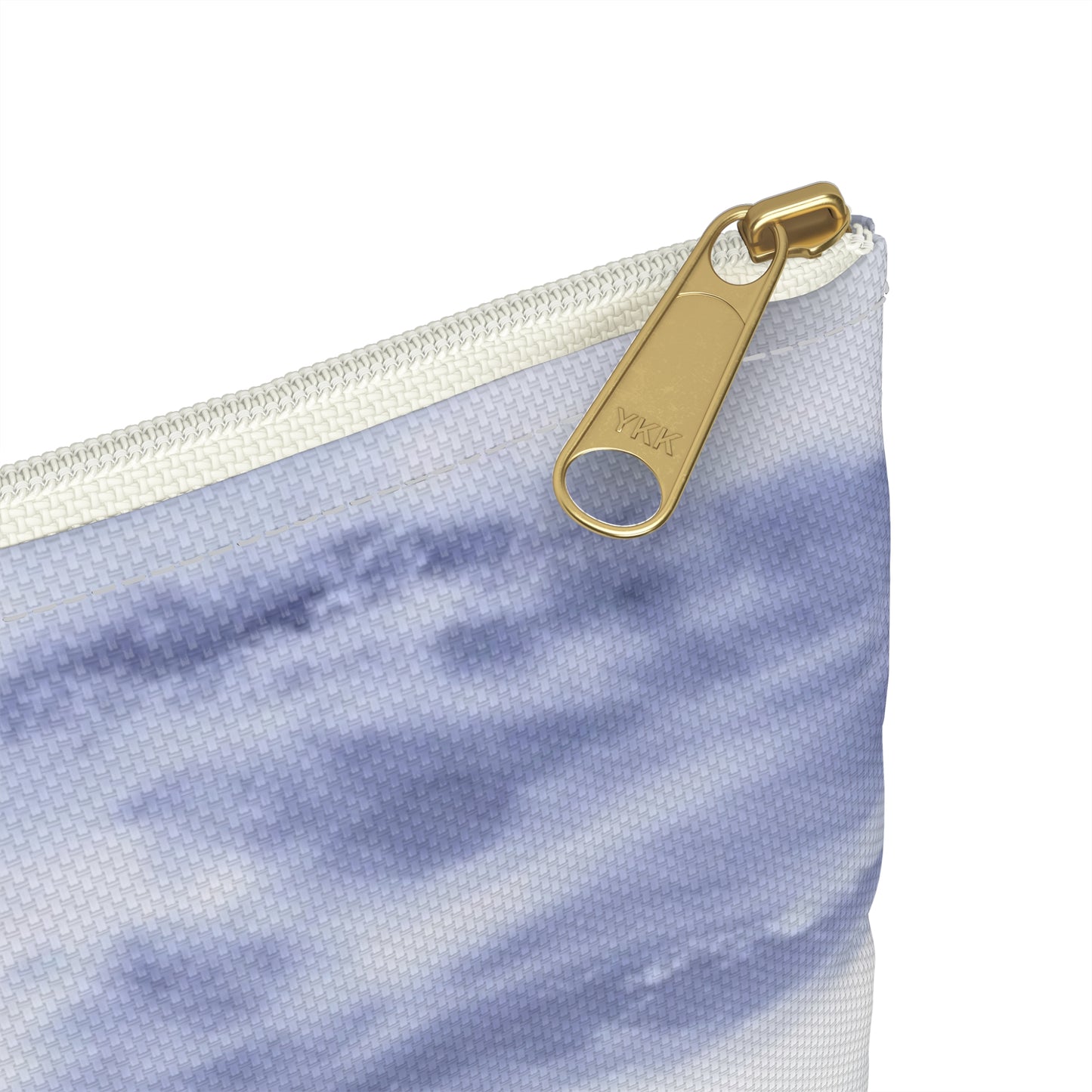 Inky blue clouds accessory pouch