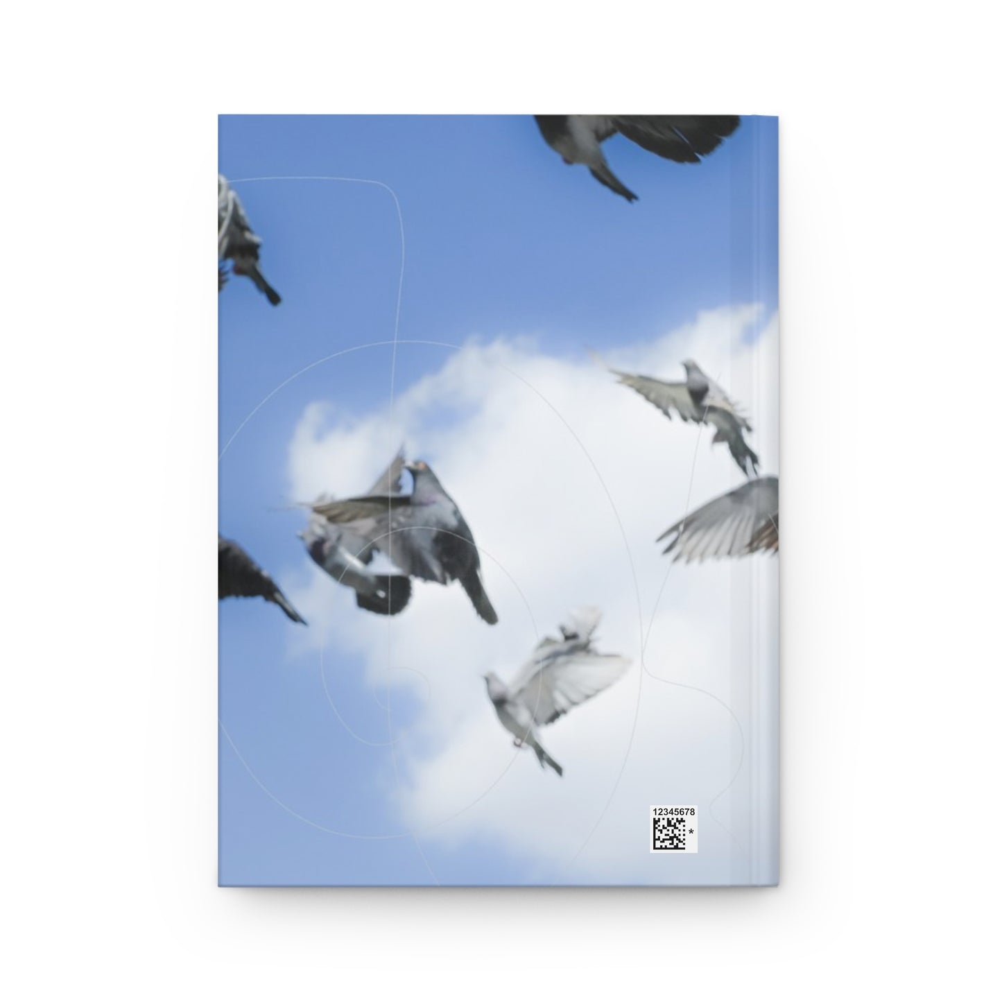 Birds in flight hardcover lined journal - matte finish