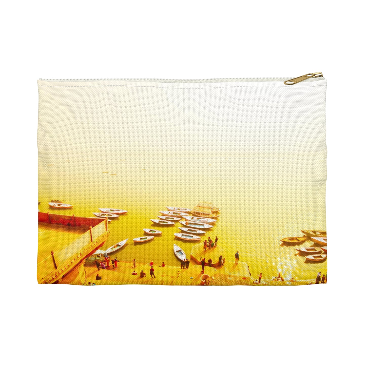 Golden shores of the Ganges River - India -  accessory pouch