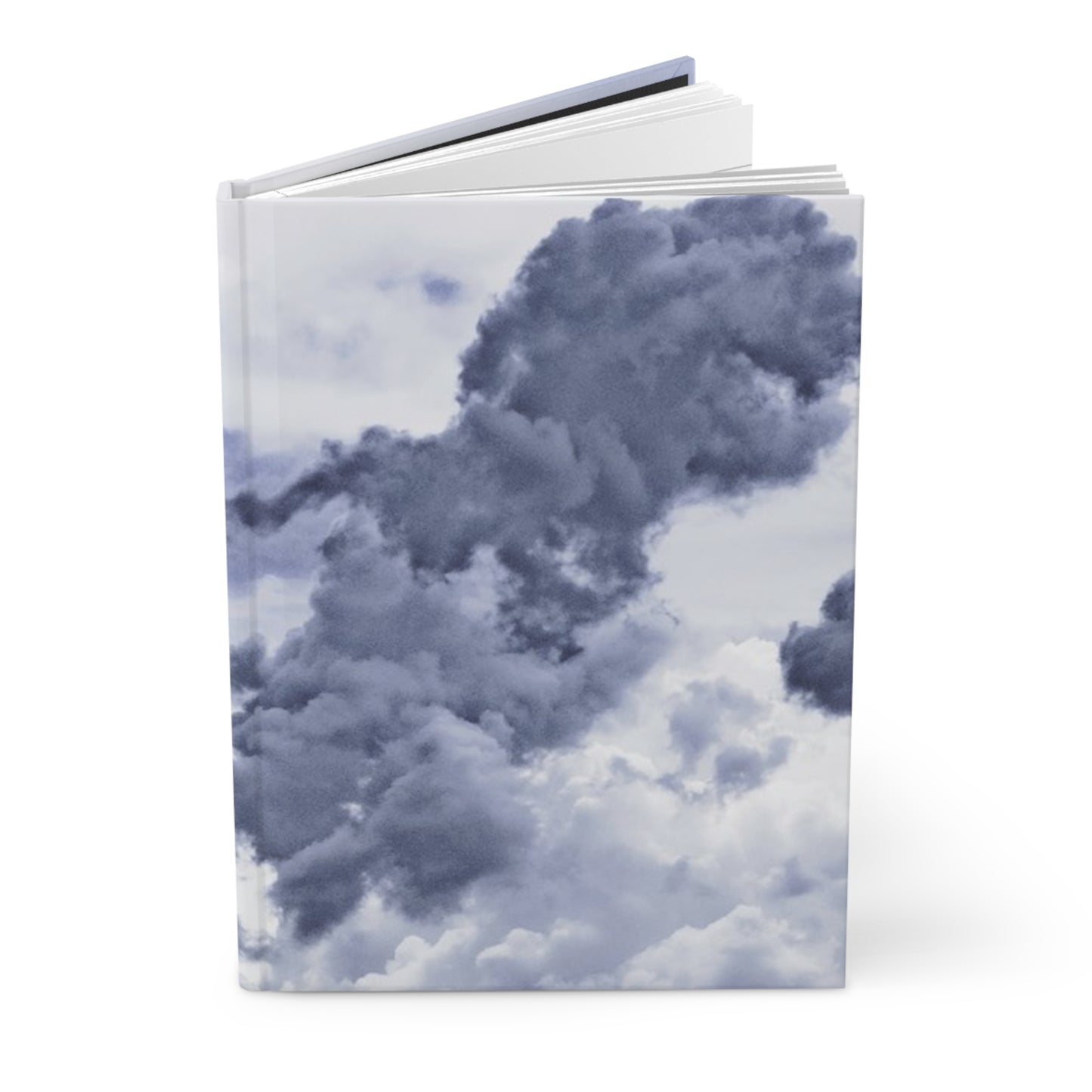 Inky blue clouds hardcover journal - matte finish