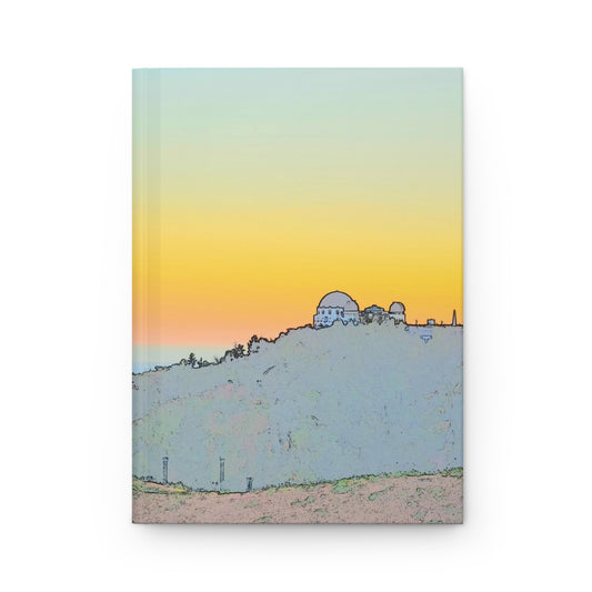 Griffith Park observatory at twilight hardcover journal - matte finish