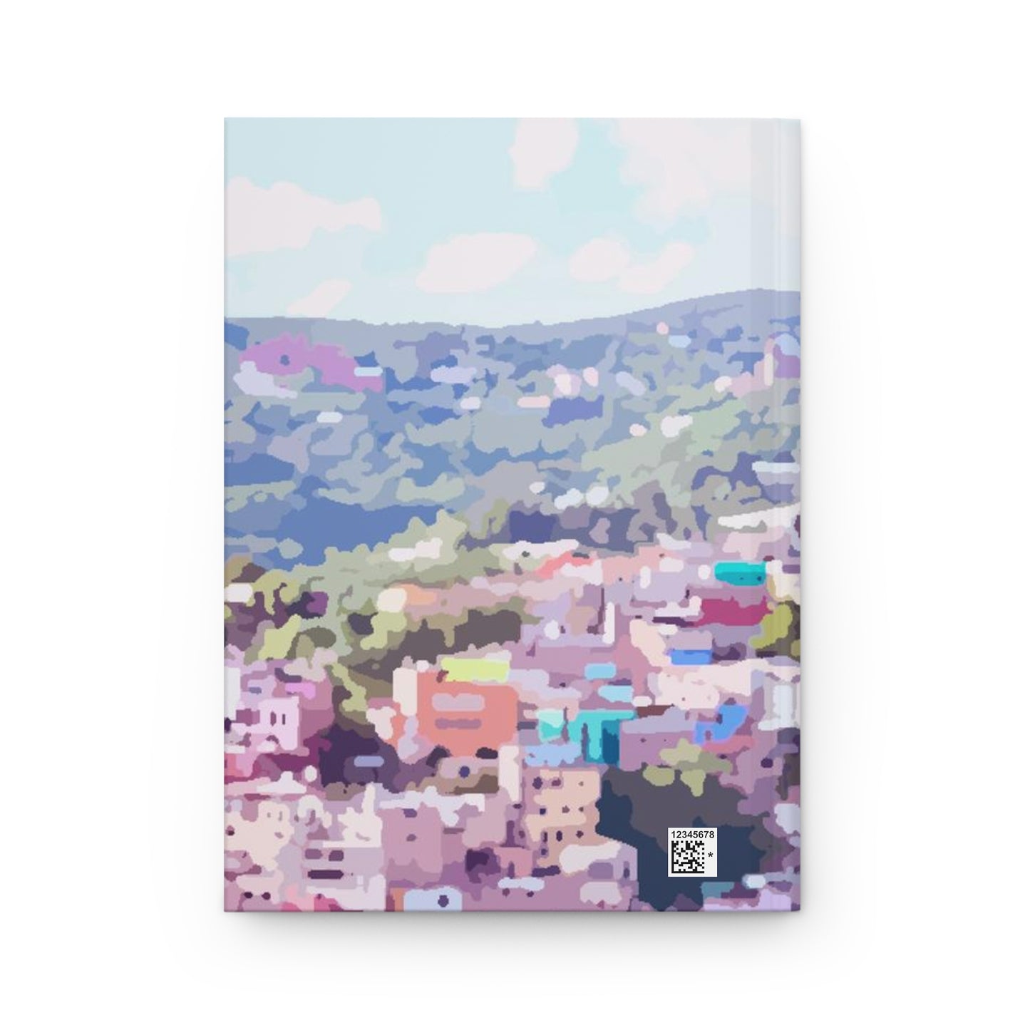 View from above hardcover journal - matte finish