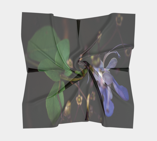 Orchid in the darkness square scarf