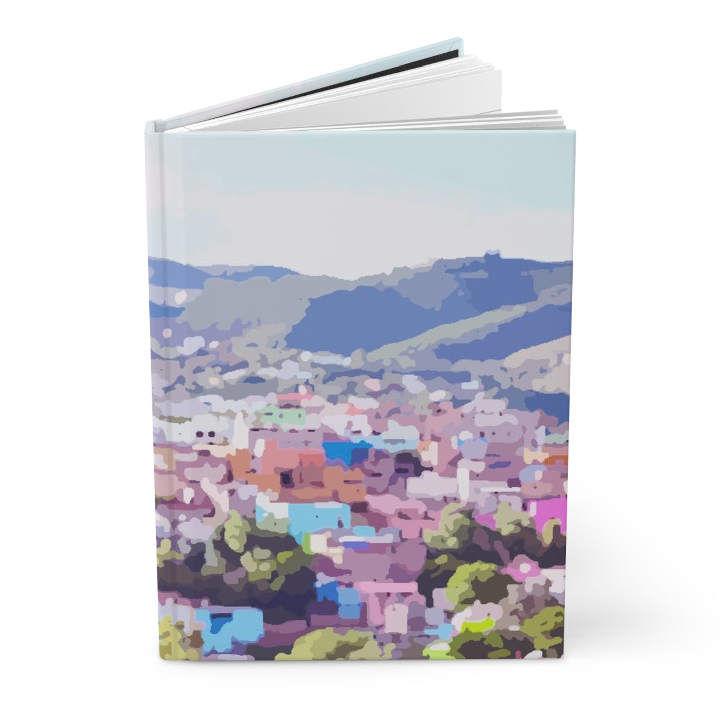 View from above hardcover journal - matte finish