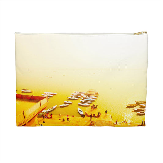 Golden shores of the Ganges River - India -  accessory pouch