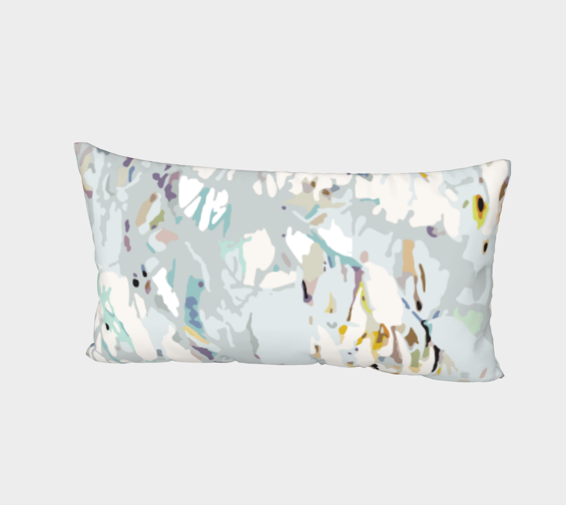 Tangle of twigs in muted greens pillow sham