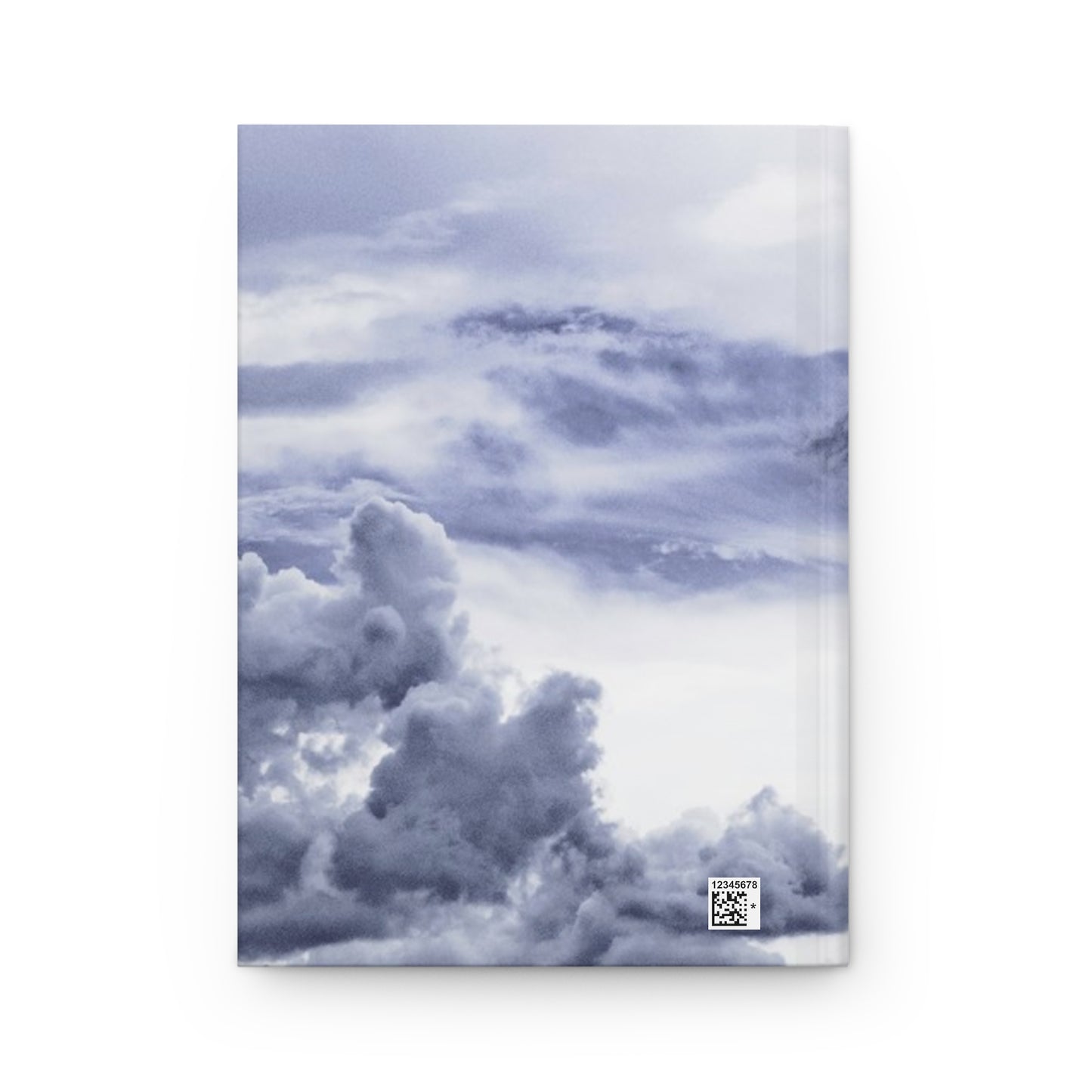 Inky blue clouds hardcover journal - matte finish