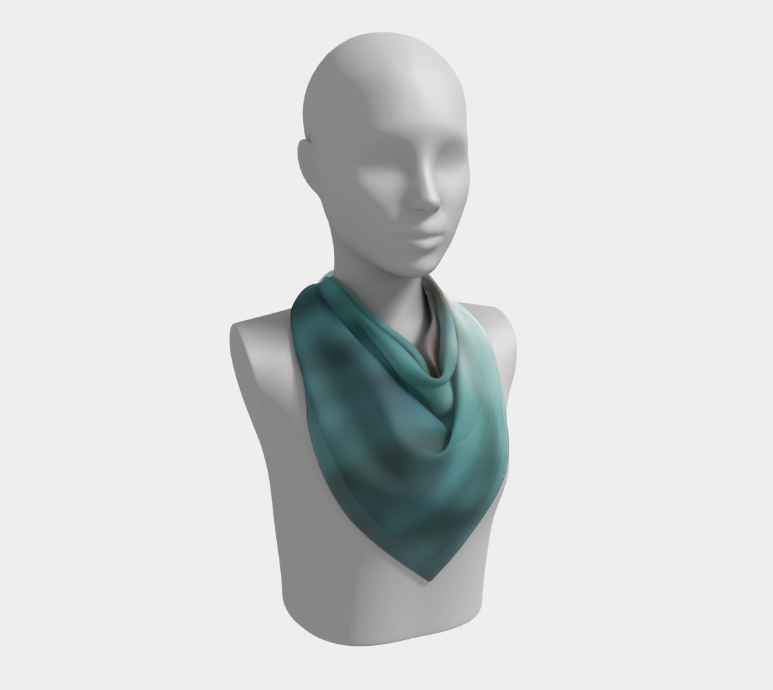 Emerald reflections square scarf