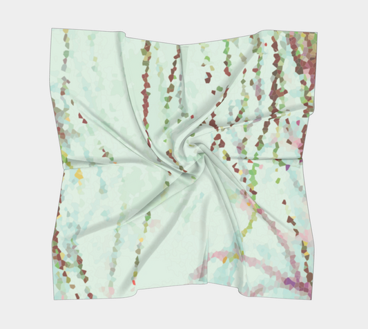 Easy breezy minty grasses square scarf