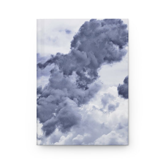 Inky blue clouds hardcover journal - matte finish