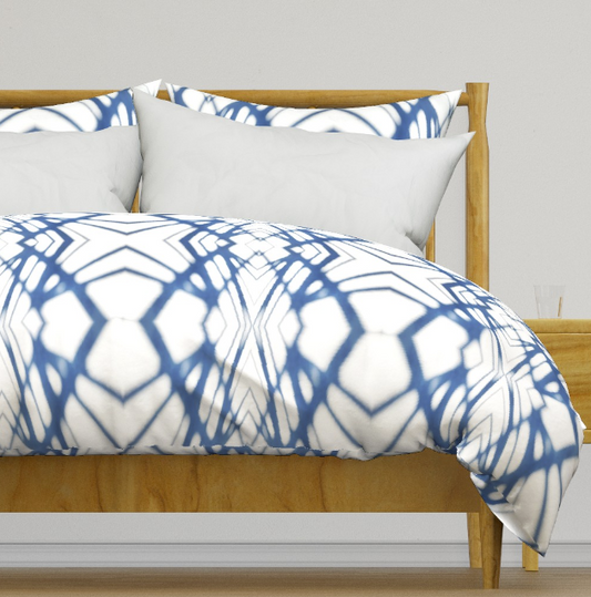 Indigo shadows duvet