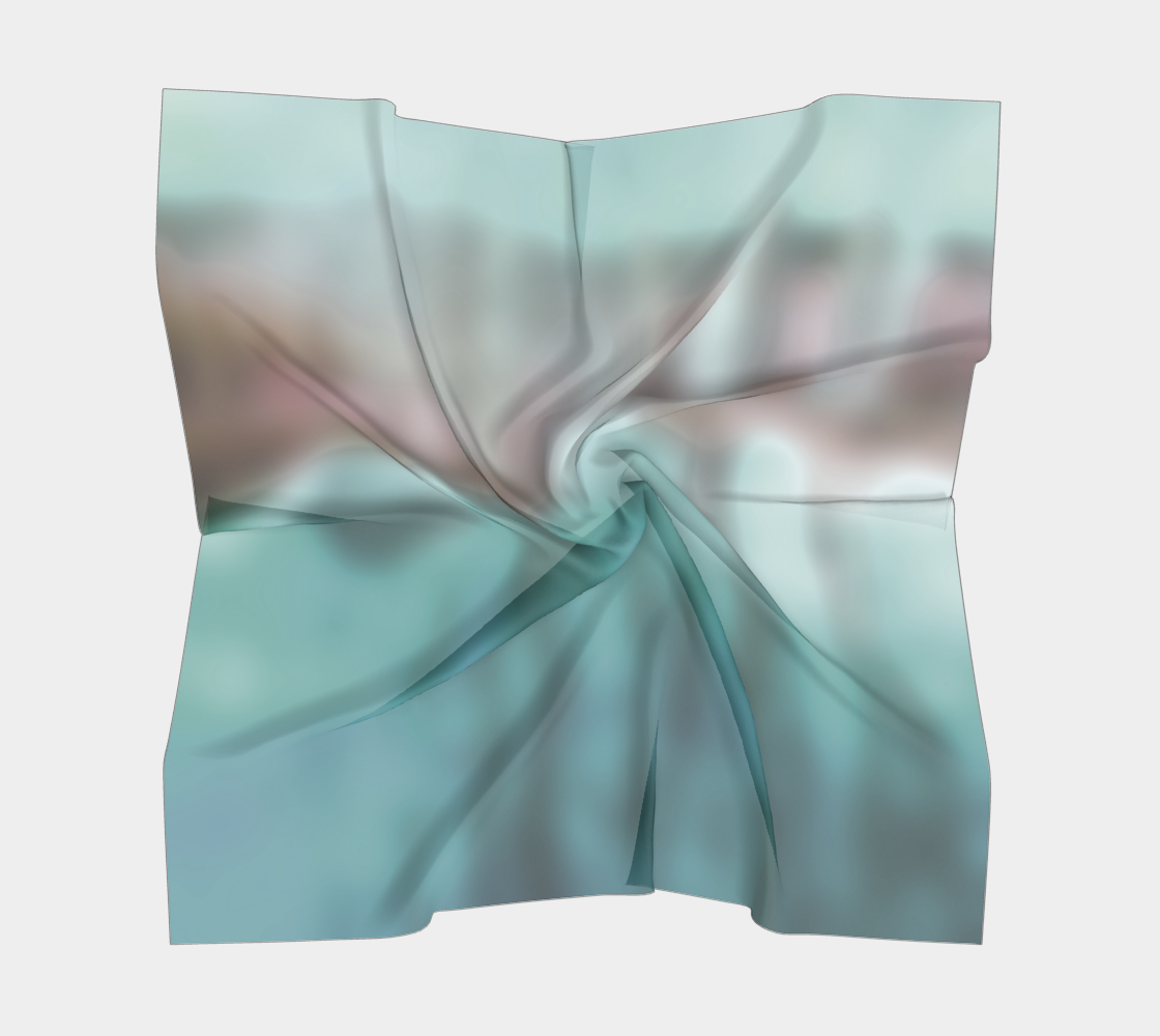 Emerald reflections square scarf