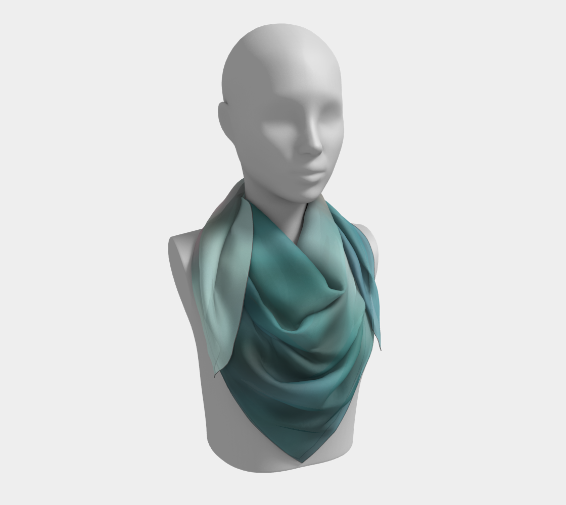 Emerald reflections square scarf