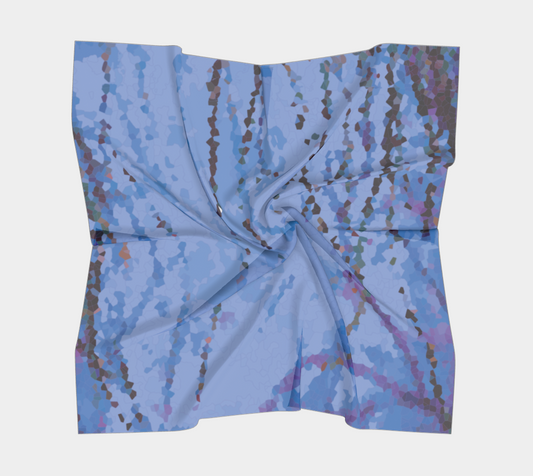 Easy breezy violet grasses square scarf