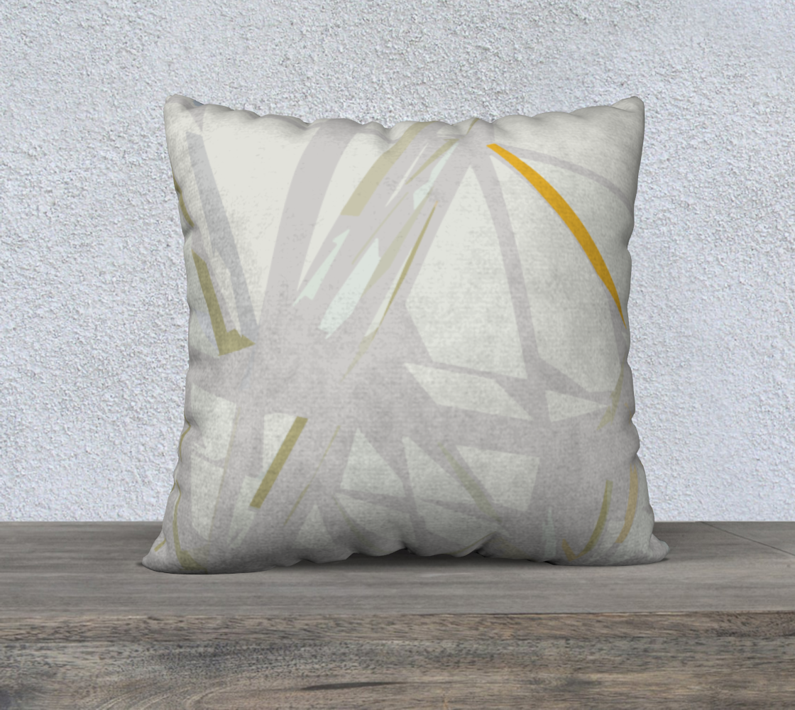 Truss madness in shades of beige 22 x 22 throw pillow cover