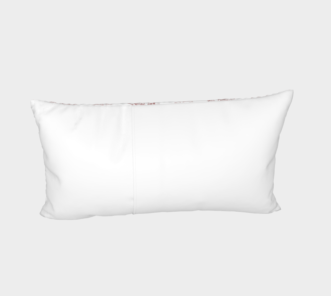 Pines in the snow pillow sham- rose