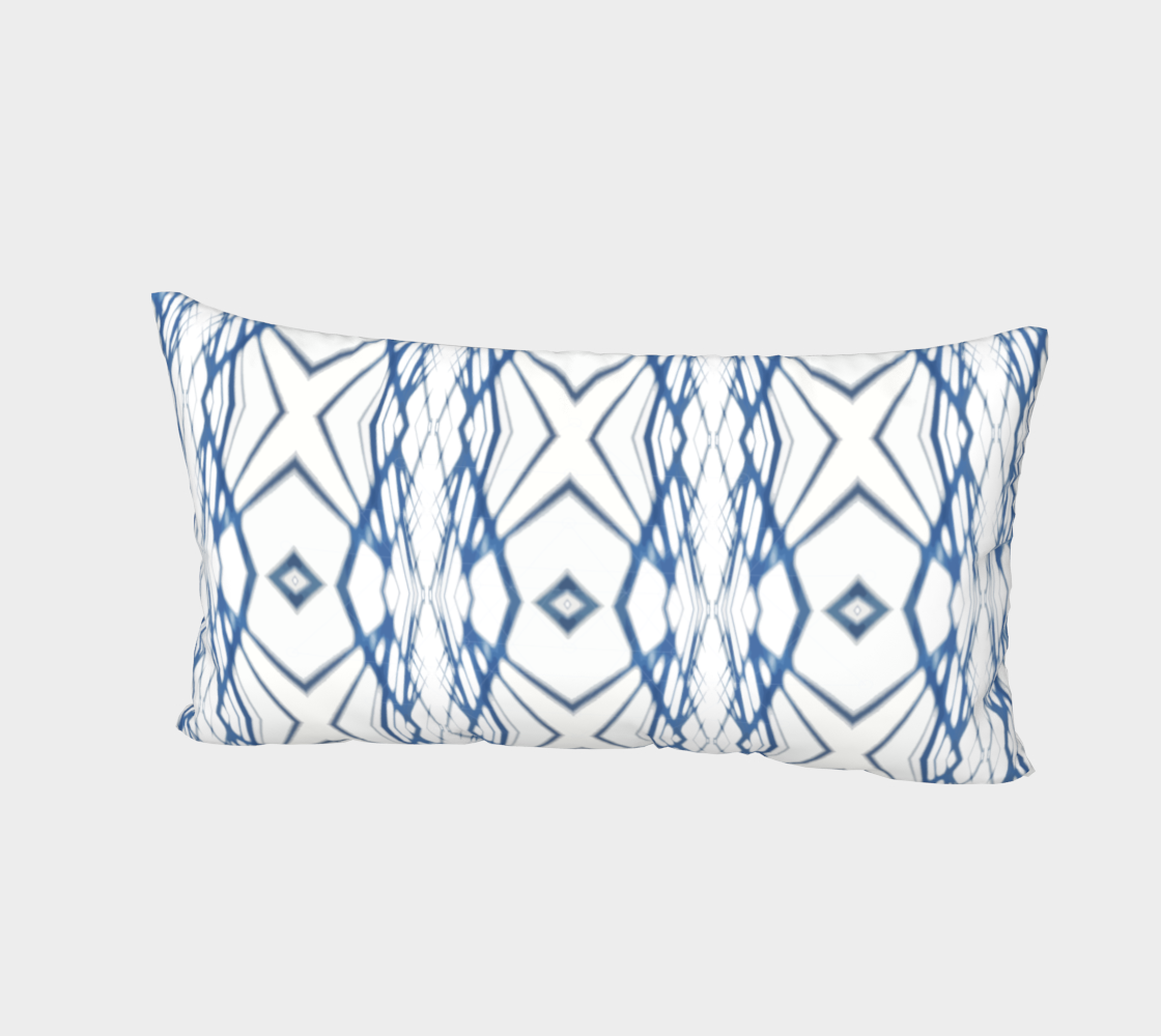 Indigo shadows bed pillow sham