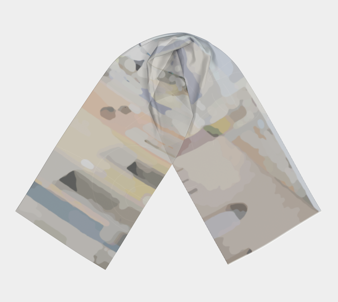 Slice of life oblong scarf