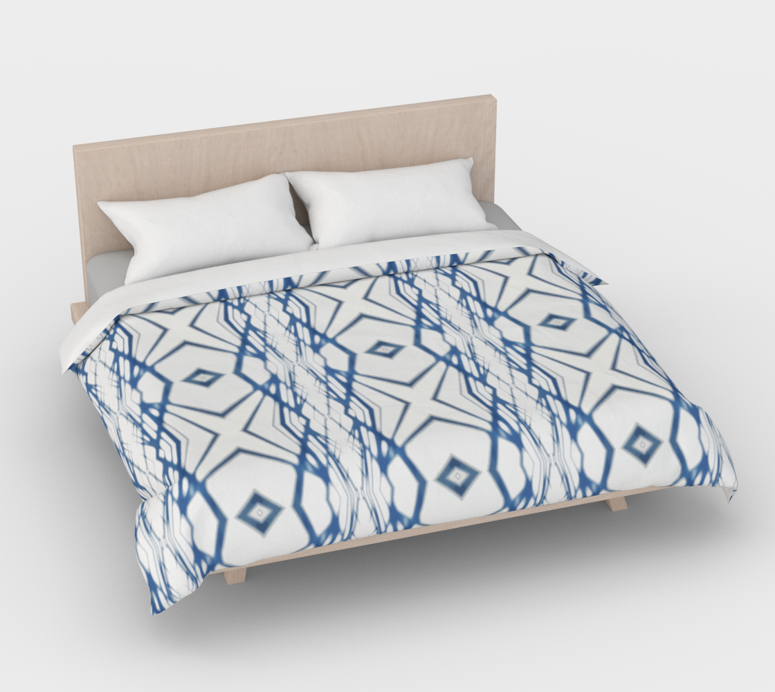 Indigo shadows duvet