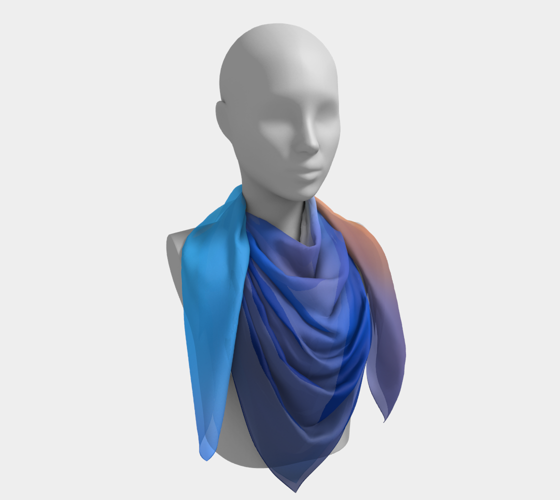 Cloud sky sunset scarf