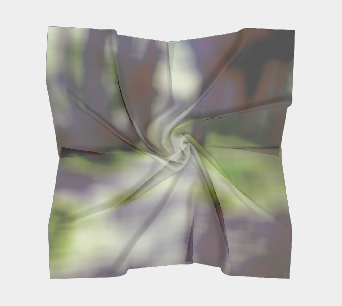 Shibori forest in olive and plum